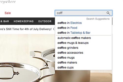 Auxiliary data styled differently in autocomplete suggestions