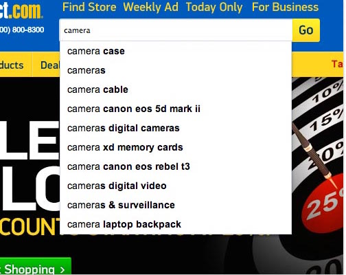 Highlighted differences in autocomplete suggestions