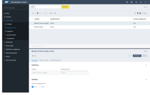 Administration Cockpit — Management of Catalogs and Catalog Versions