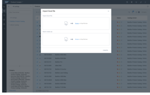 Product Cockpit — Import of Excel files and media zip files