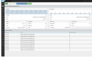 Productsup Data Feed Manager — Overview and Reporting for a Data Feed (=Catalog version)